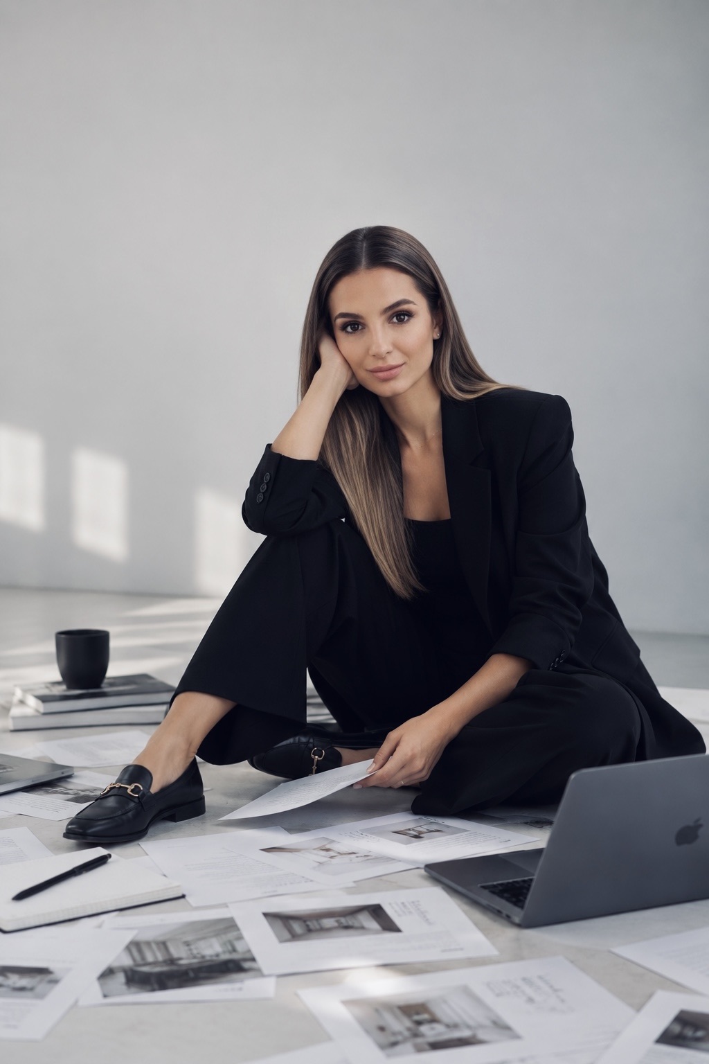 Agata Żukowska, psycholog biznesu, w kreatywnej przestrzeni roboczej